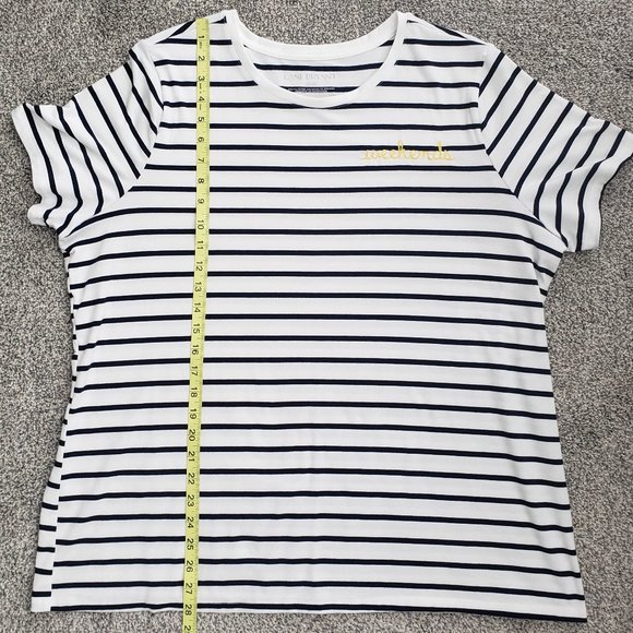 ***Lane Bryant women’s Short Sleeve Striped T-Shirt, size 18/20*** - Picture 6 of 7